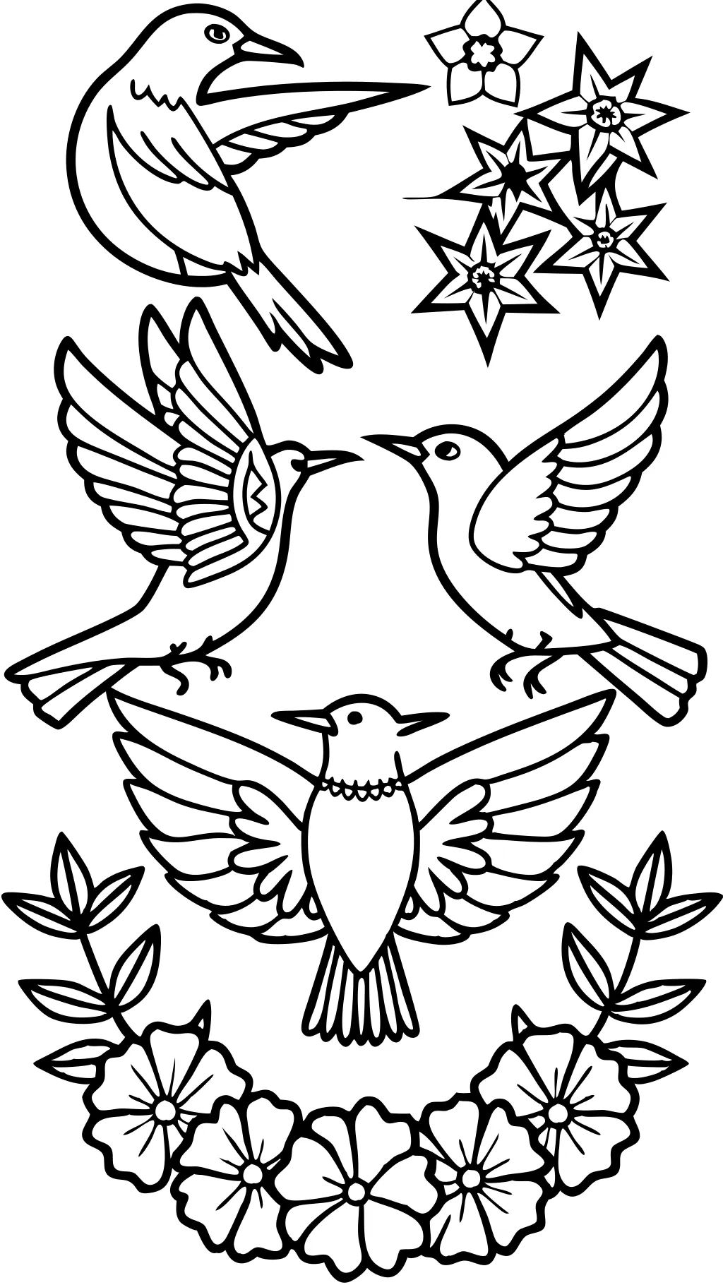 printable coloring pages birds